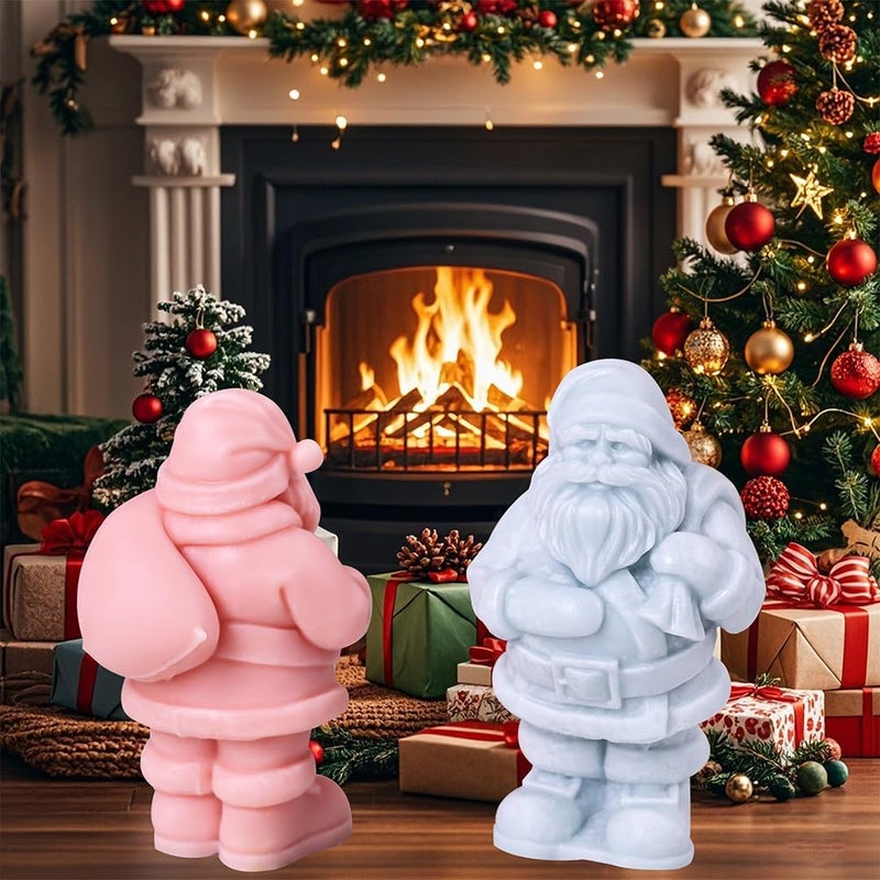 GELXGRIT 3D Santa Claus Silicone Candle Mold - Image 4